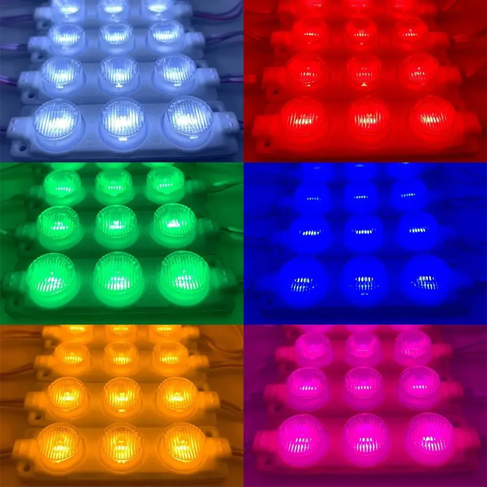 10Pcs Shop Banner LED Module 12V 24V Super Bright COB Light IP65 Waterproof 3 LED 2835 Decor Light