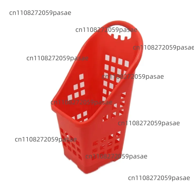 Hot-selling shopping eco-friendly plastic basket with handle and wheels for easy shopping