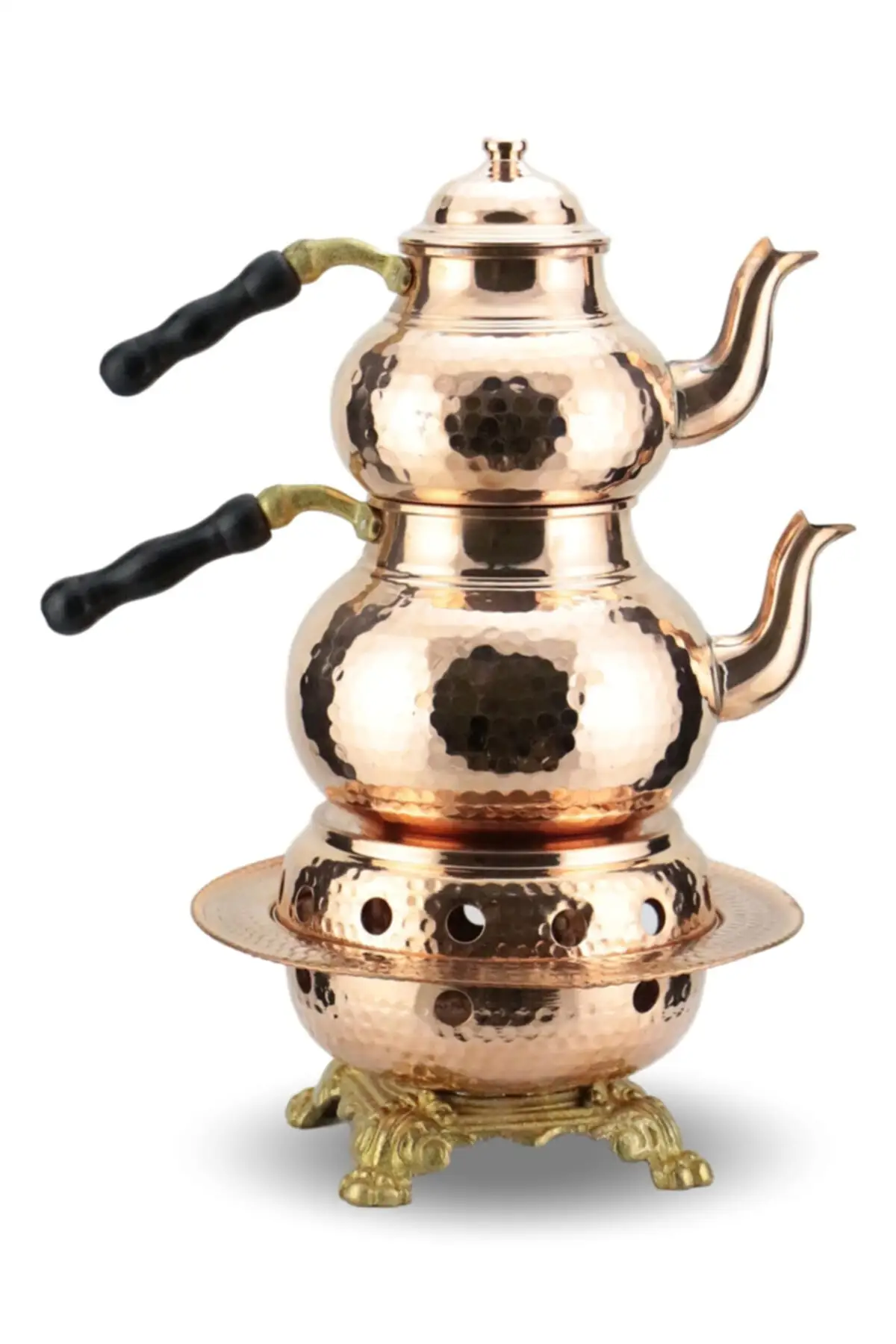 DOLBOVI copper teapot coated and heater cooker-6 seater---l Cooper Tea Pots Handmade