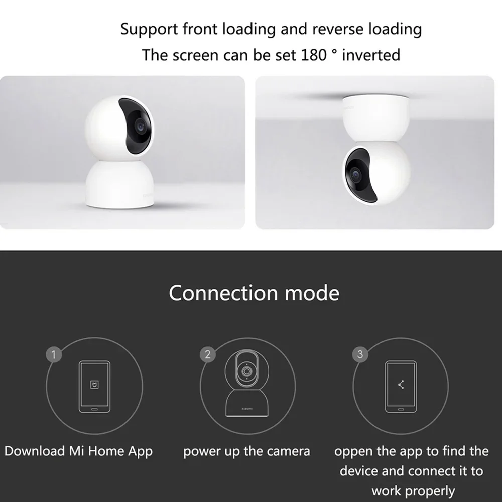 Xiaomi Smart IP Camera 2 PTZ Version 2.5K 1440P Full Color Night Vision Home Security AI Face Recognition Work with Mi Home App