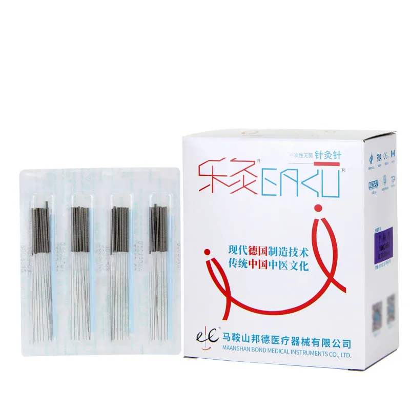 1000Pcs Acupuncture Needle with Tube Disposable EACU Sterile Beauty Massage Needle Abdomen Needle Acupuncture Massager
