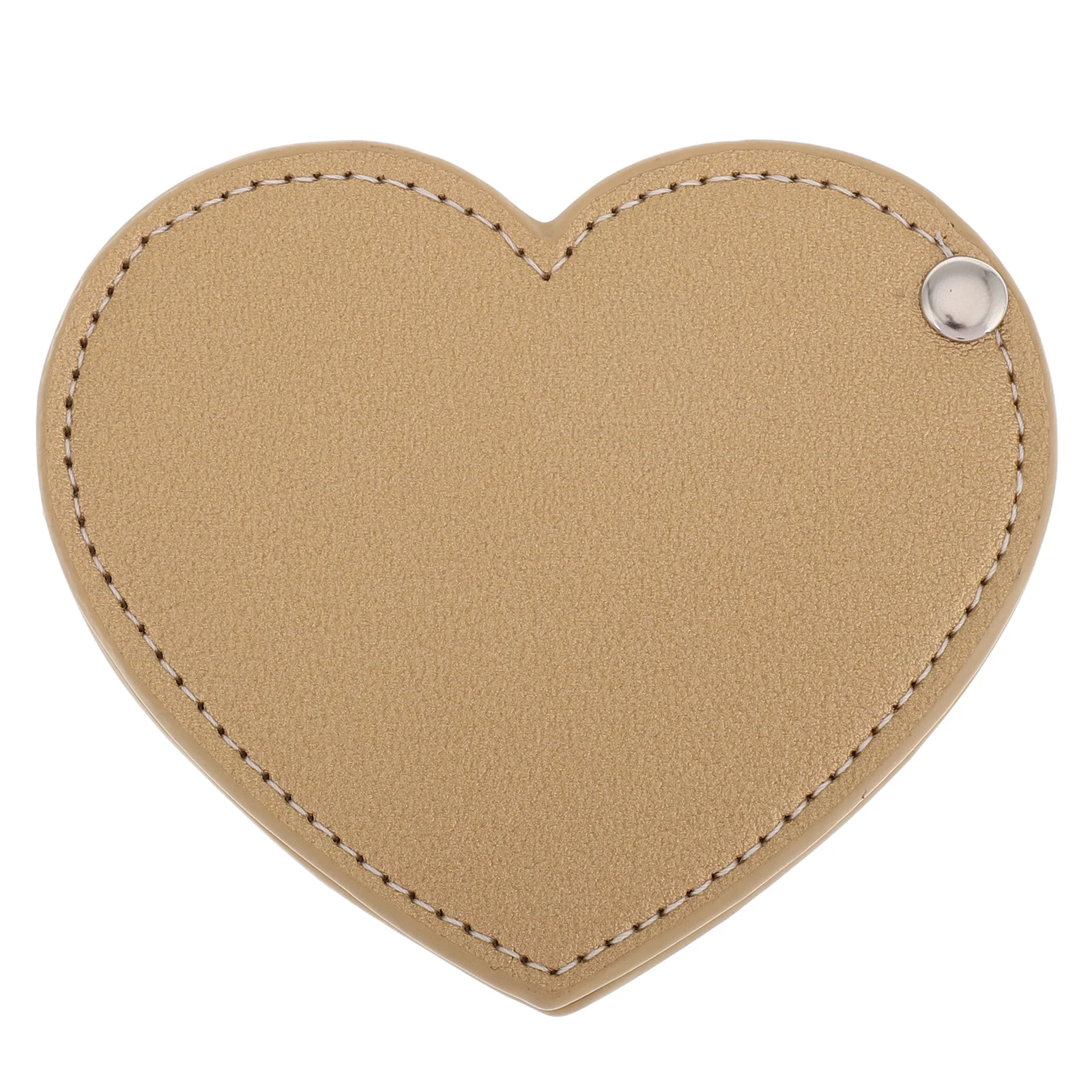 Contenitore per specchio a forma di cuore da campeggio compatto per borse da tasca carine da donna che utilizzano piccoli specchi