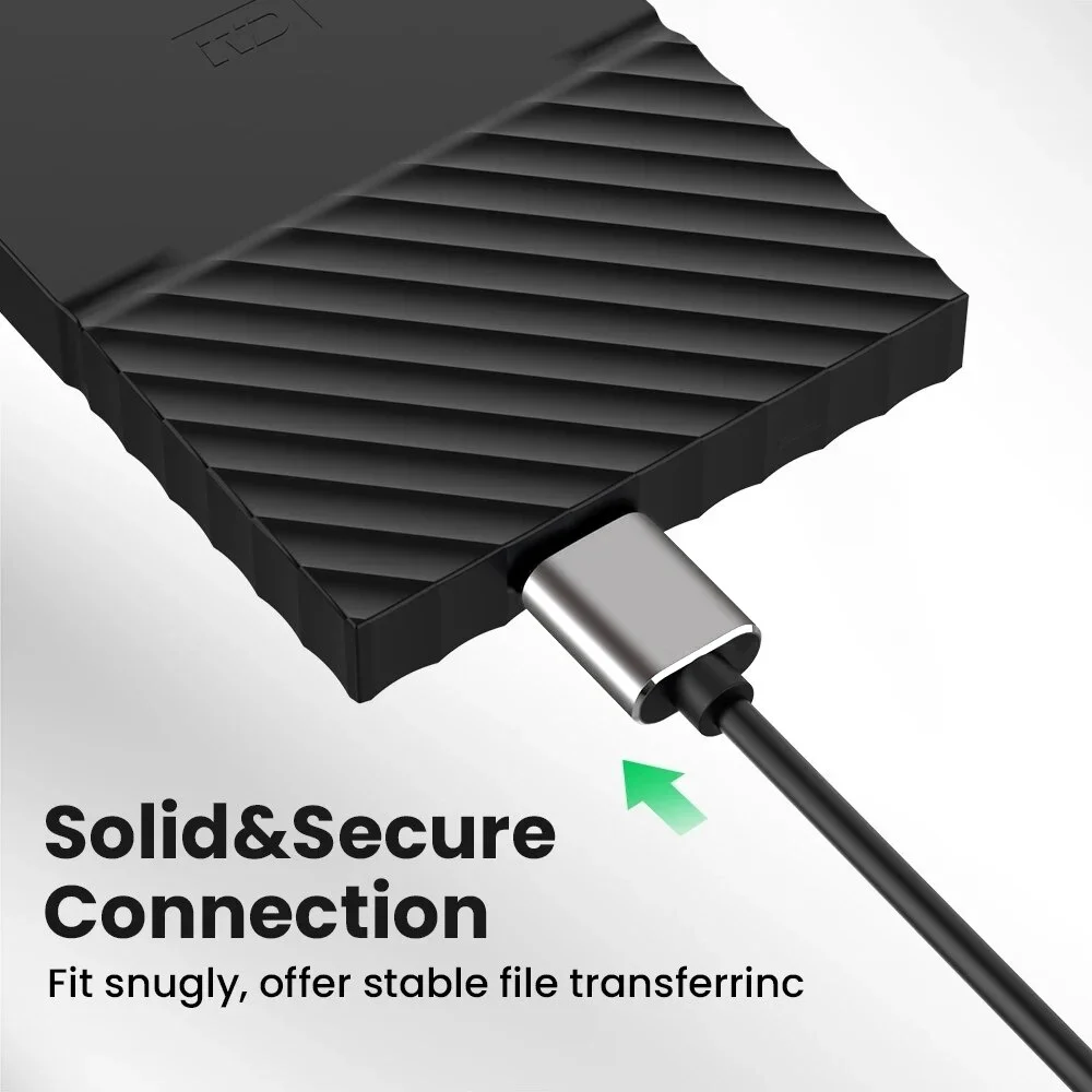 USB C to MicroB Cable 3.0(5Gbps),TypeC To MicroB Cable Adapter Connector ,for External Hard Drive/SSD MacBook Laptop Camera Wire