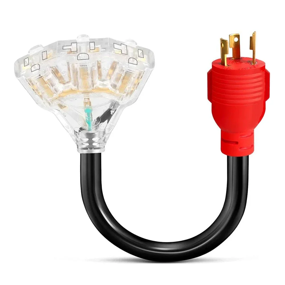 

Переходник питания кроссовера RV для круиза, шнур питания для розеток круиза для розеток 3 X 5-1520R, электрическое оборудование