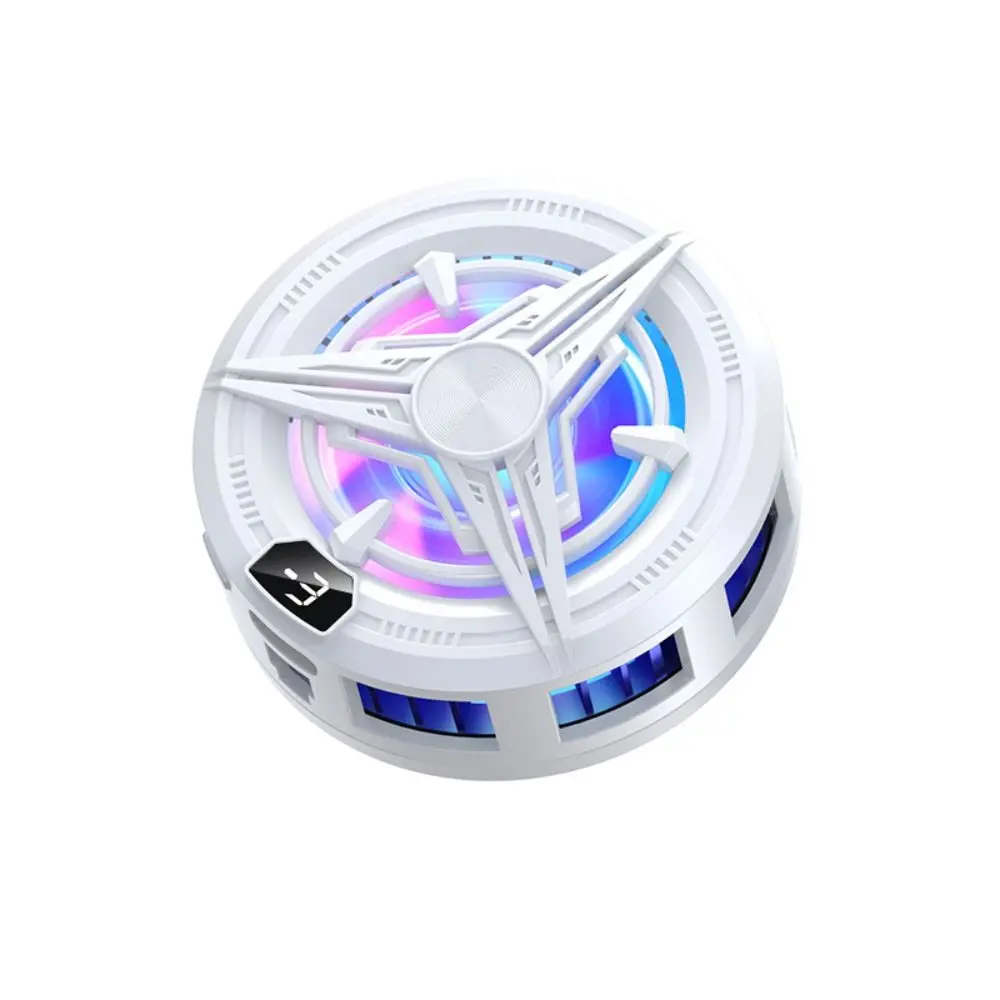 With Blue Light Mobile Phone Cooler Air Cooling Dual Turbo Speed Portable Game Heat Sink Long Lasting Type C Interface