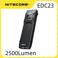 NITECORE EDC23 SABER Ultra Slim UHi EDC Flat LED Flashlight USB-C 2500Lumen Rechargeable Pocket Tactical Torch Built-in Battery