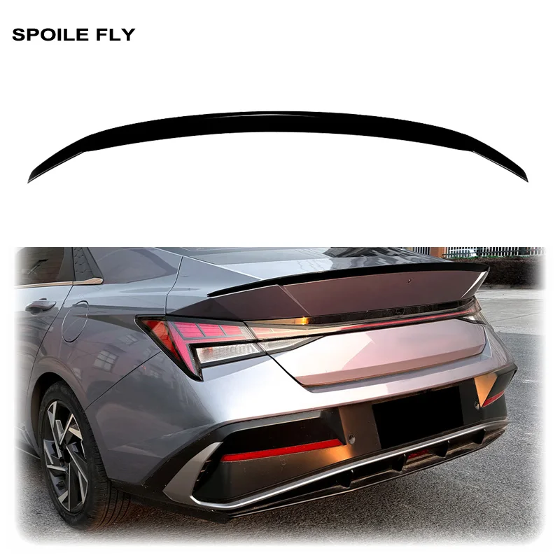 2021 2022 To Up For Hyundai Elantra MK7 CN7 Elantra Avante 7th Sedan N Line Style Rear Trunk Spoiler Wing Lip By ABS Body Kit