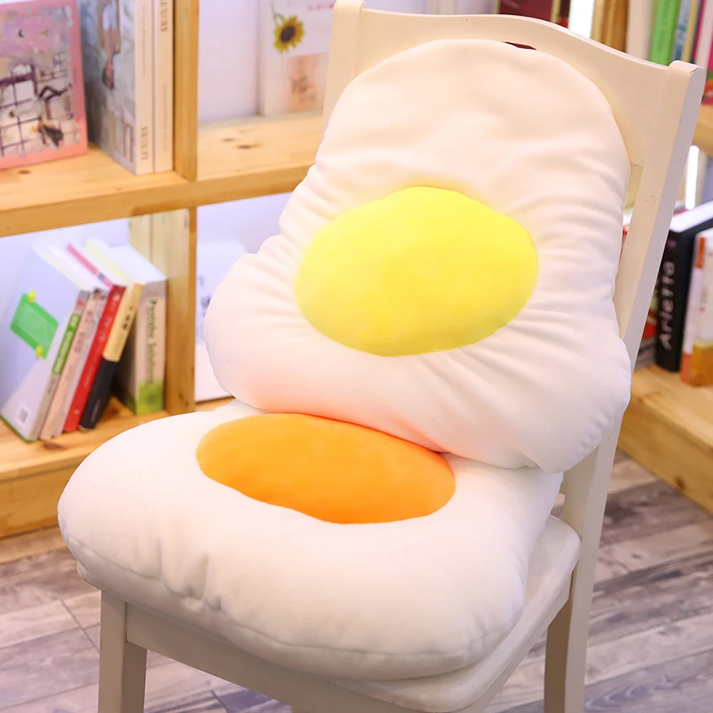 

1Pcs 30Cm Yellow Poached Egg Cushion Soft Pillow for Sofa Chair Desk Bookshelf Fireplace Kitchen Office Mall Hotel Holiday Gift
