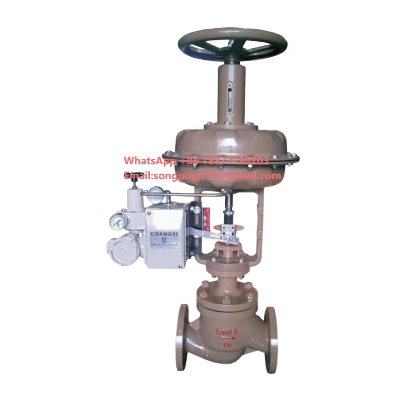 

Пневматический диафрагменный регулирующий клапан серии ZJHM с позиционером, пневматически приводимый шаровой клапан для воды и пара