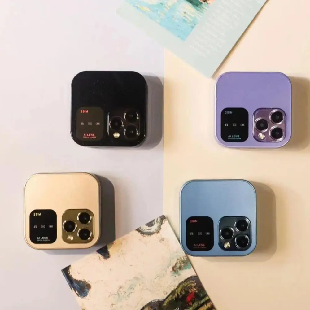 Mini Flip faltbares Handy-2 SIM-Kartens teck plätze kleines Display FM Radio Magic Voice Blacklist Speed Dial & Vibration