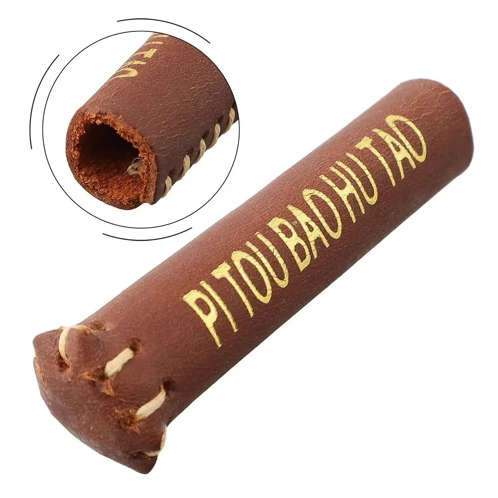 1Pcs Leather Snooker Cue Tip Cover Dustproof Practical Billiard Stick Protector Moistureproof Snooker Pool Pole Cover