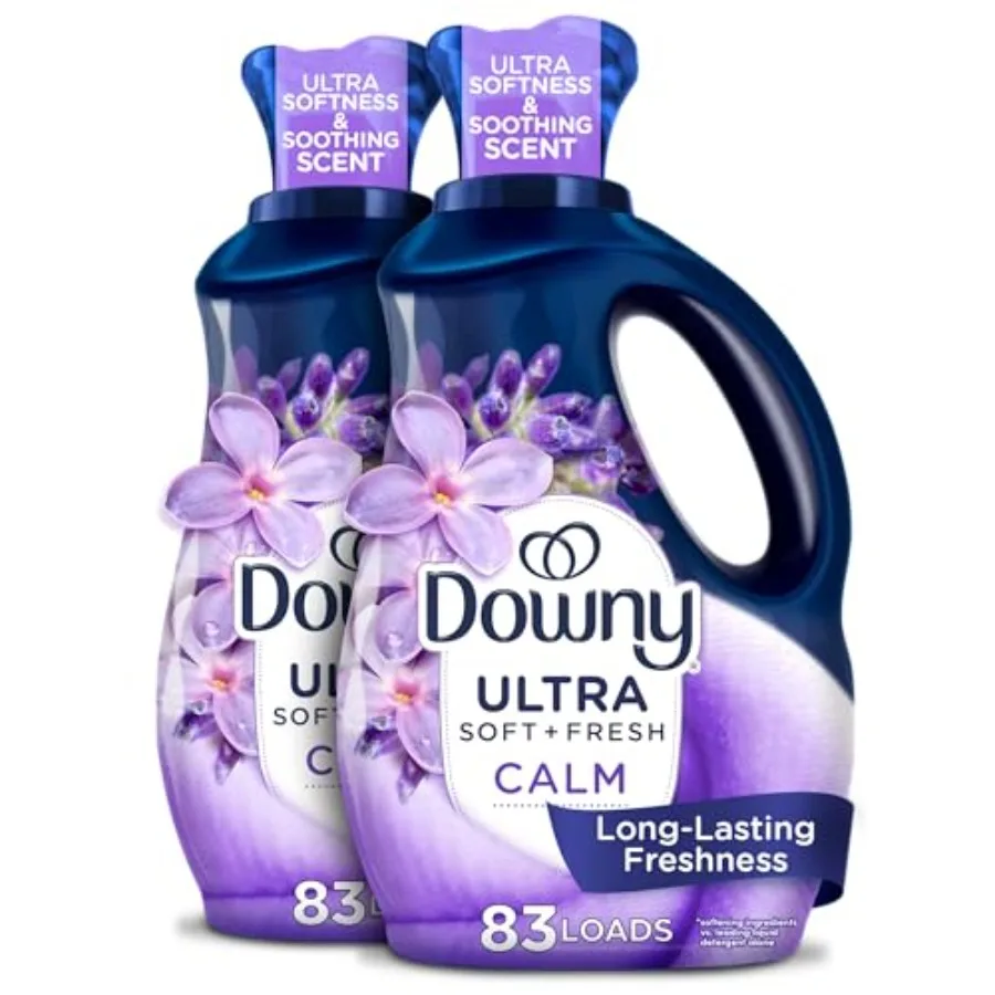 

Downy Infusions CALM Liquid Fabric Softener, Soothing Lavender And Vanilla Bean,,Fabric Conditioner For Softness And Scent, Pac