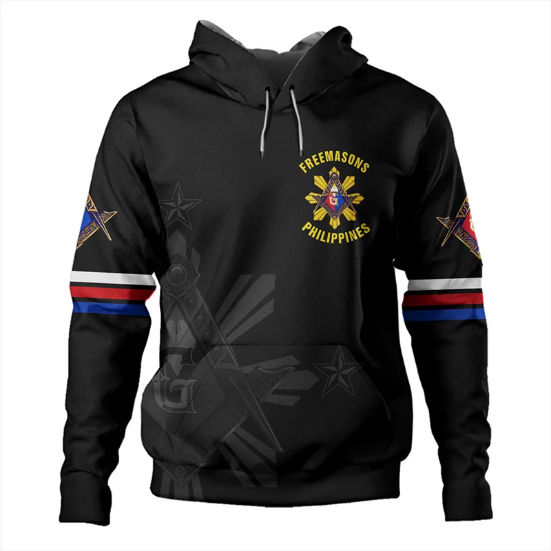 

Philippines Map Flag 3D Printing Hoodies Republic-of The Philippines Emblem Graphic Pullovers Vintage Mens Sweatshirts Clothing