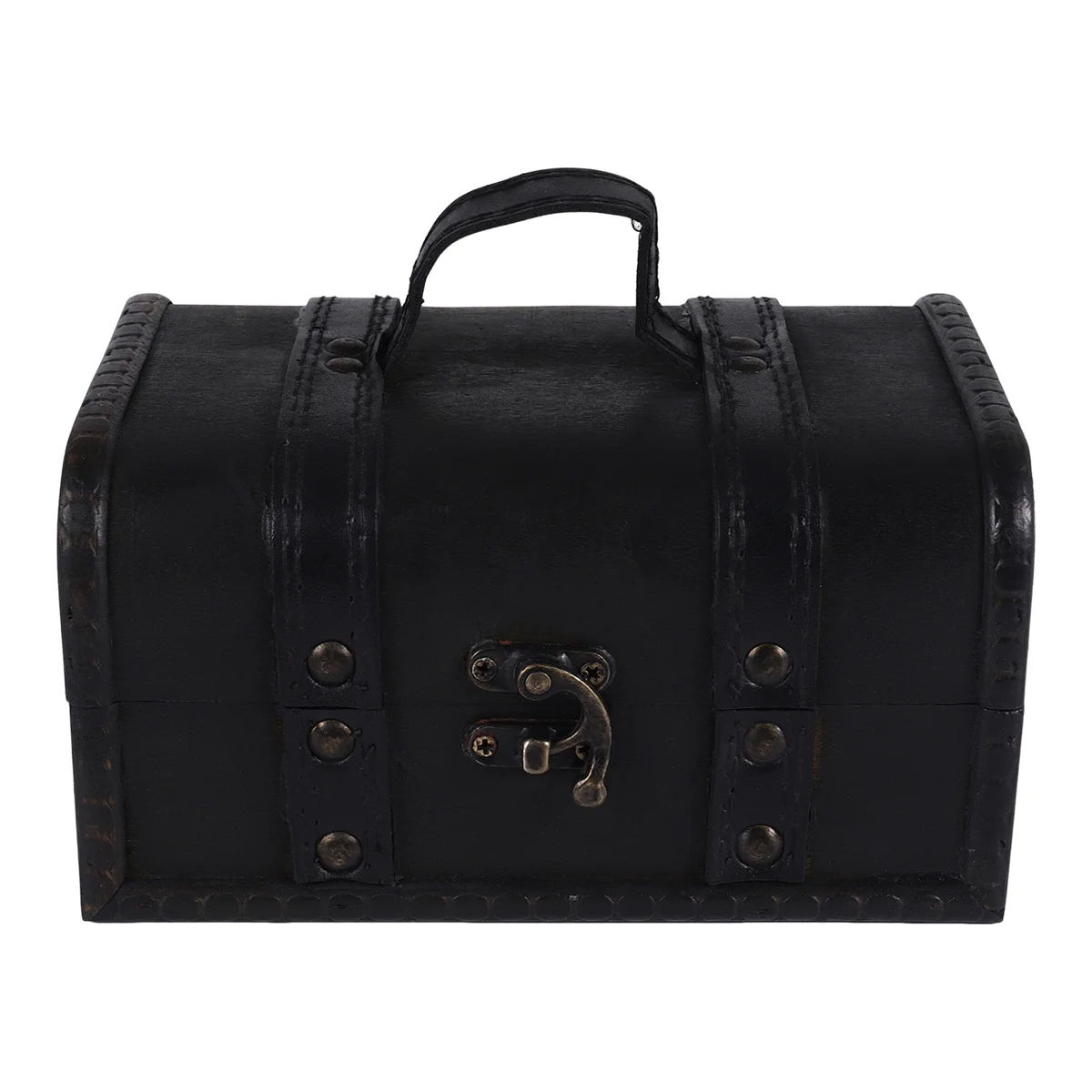 ABQR – coffre au trésor rétro, boîte de rangement en bois Vintage, organisateur de bijoux de Style Antique pour garde-robe, boîte à bijoux, boîte à bibelots avec boucle