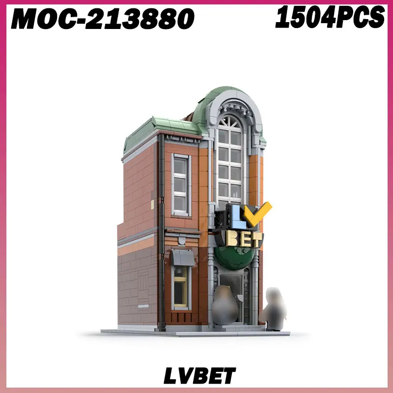 

1504 шт. MOC- 213880 LVBET MOC Современная уличная архитектура Серия Downtown Dream Модульные строительные блоки Игрушки Детские подарки ·