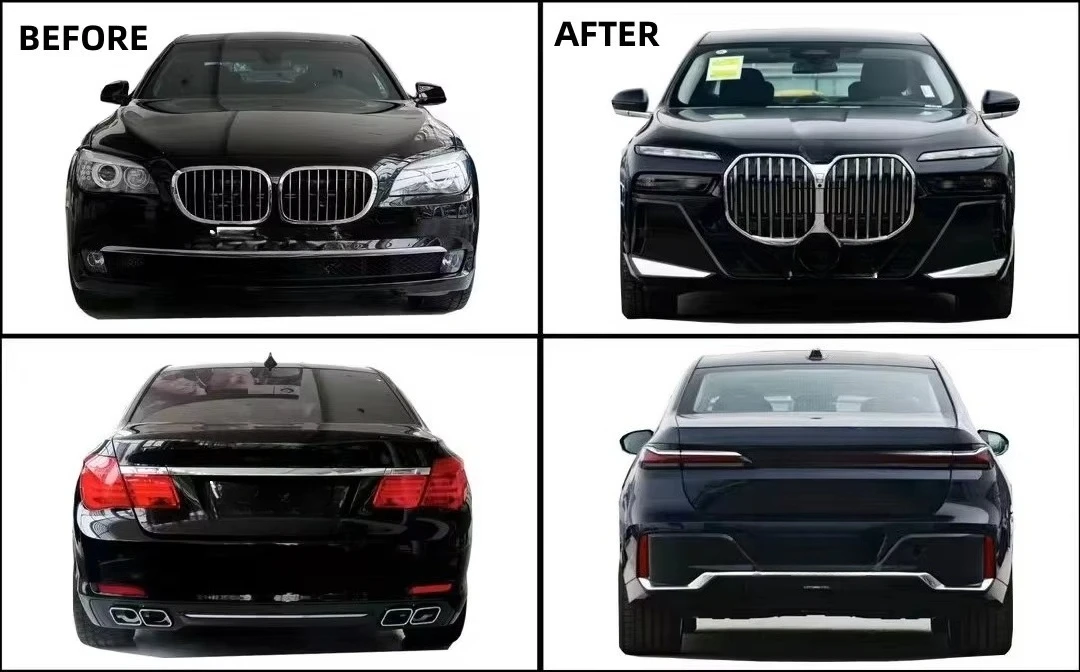 Body Kit7 Series F02 09-15 Change to G70 M Sport Style Include Front and Rear Bumper with Grille and Hood Auto Lamps