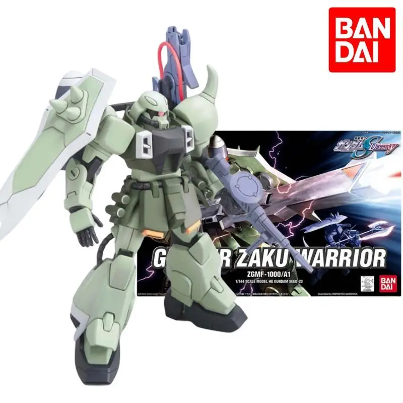 Bandai-Gundam modelo Gunner Zaku Warrior Shelling, modelo a escala 1/144, Hg Gundam Seed-23, figura de acción de Anime, figura de juguete