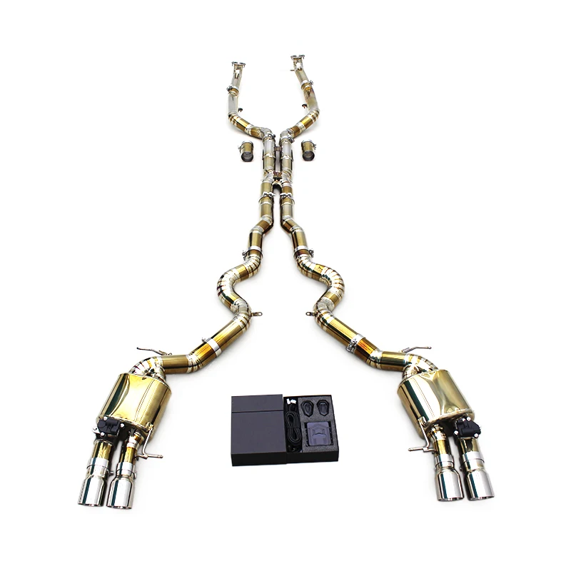 

Racing Titanium Valved Exhaust Catback System For BMW M5/M6 F06/F10/F12/F13 4.4TT 2012-2016 3 Inch Sport Exhaust Pipe With Valve