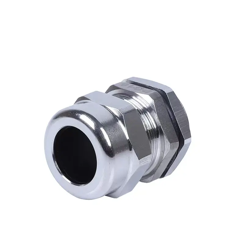 1 peça glândula de cabo à prova d'água 304 glândulas de aço inoxidável ip68 pg7 pg9 m12 m16 junta de metal pg13.5 m20 * 1.5 junta de vedação de fixação de cabo