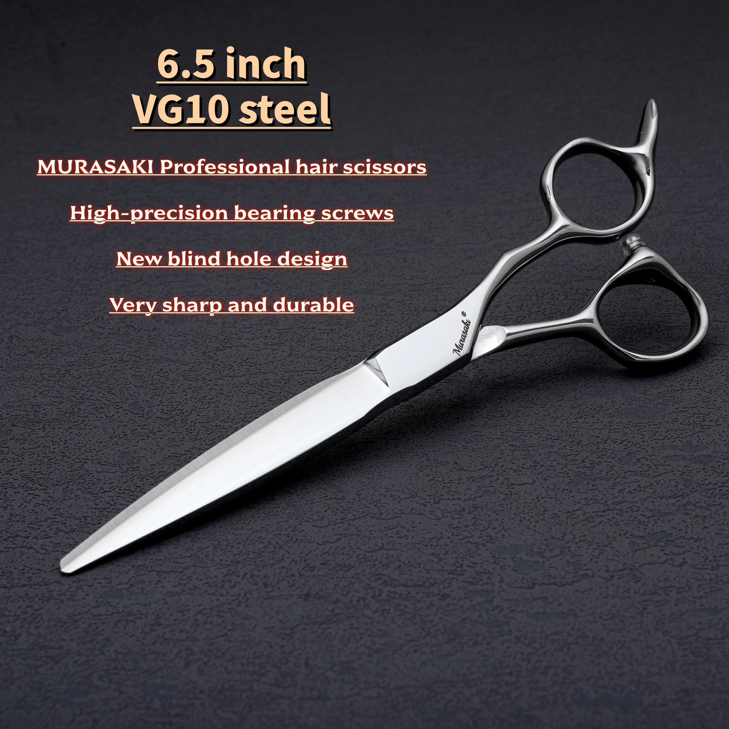 MURASAKI Professionelle Friseurschere, 6,0 bis 6,8 Zoll VG10 Stahl Haarschneideschere, Hochwertige Friseursalon-Accessoires – Detail 4