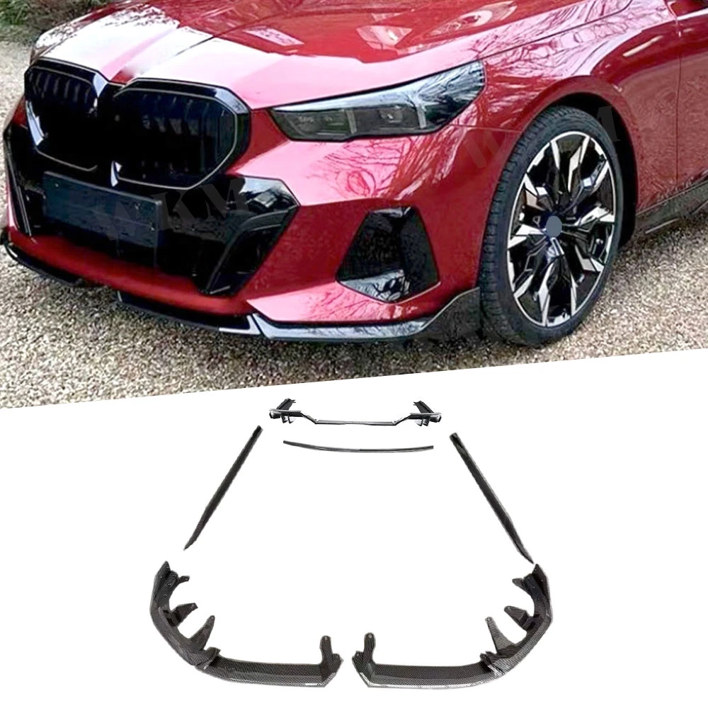 Front Lip Rear Diffuser Spoiler Side Skirts BodyKits ABS Set For BMW 5 Serise G60 G68 M Sport 2024+ Front Rear Bumper Car Guard