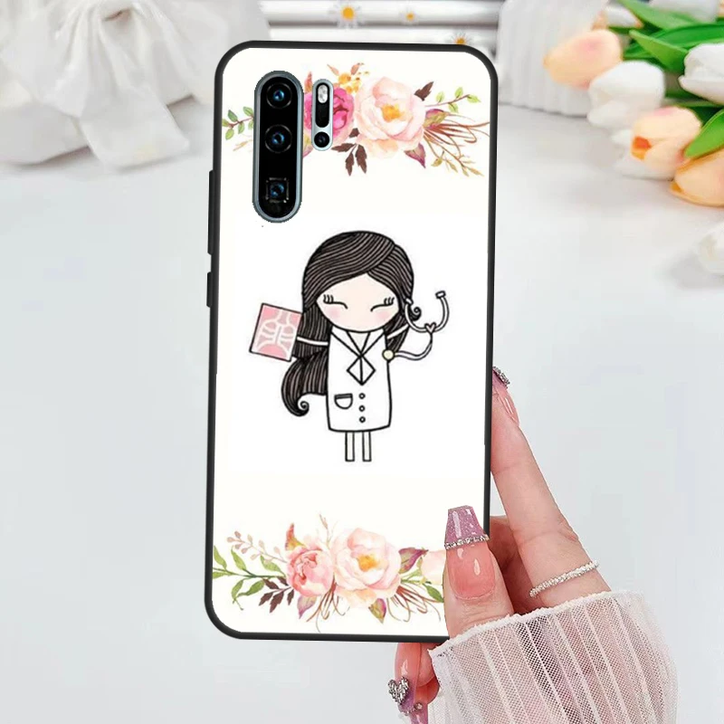 Medical Doctor Nurse Student Case For Huawei Nova Y90 Y70 Y61 Y60 5T Nova 9 10 SE 3i 7i 8i 11i P40 P30 Lite P60 Pro Case