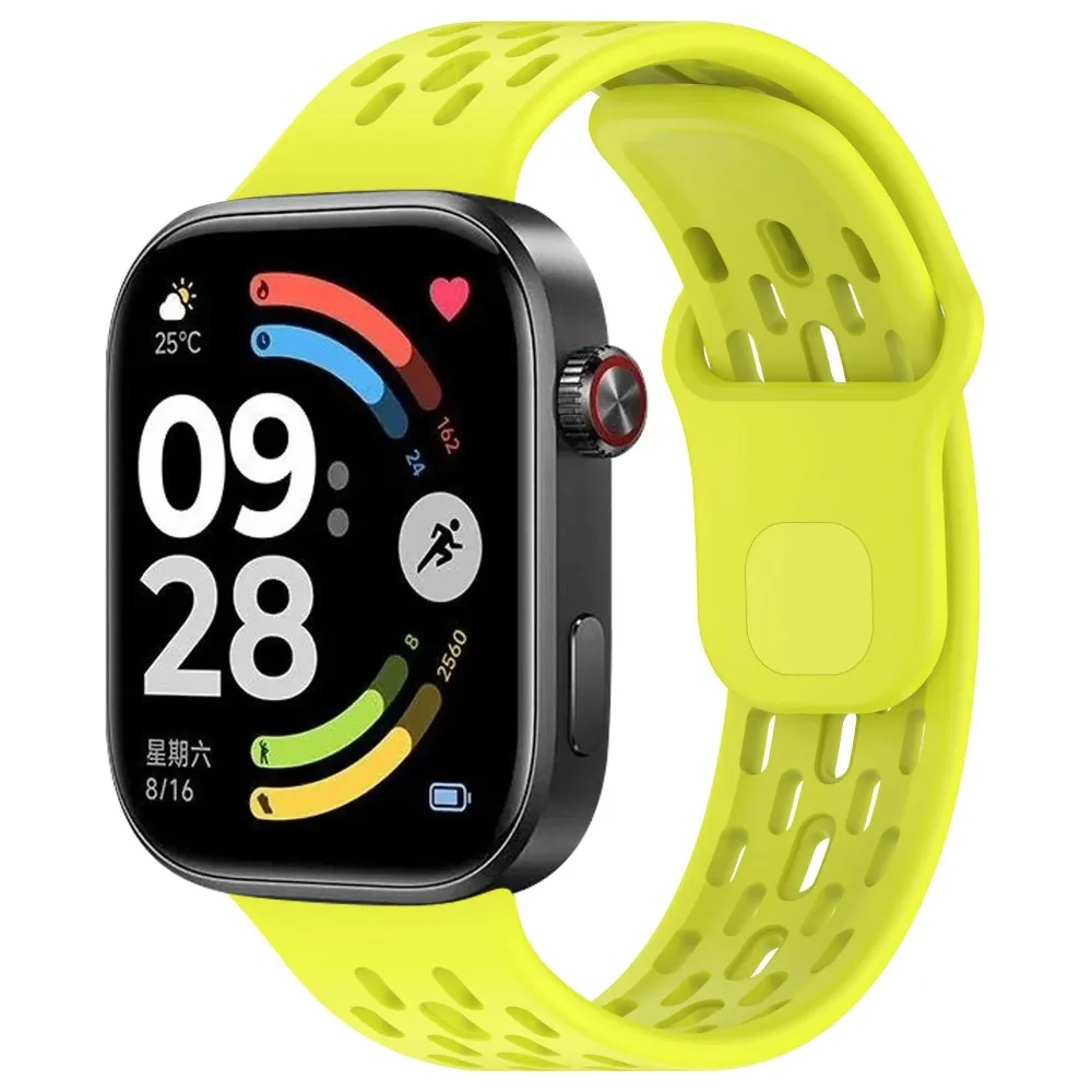 Sport-Silikonarmband für Redmi Watch 6 Active-6 Lite/6 5 4 Atmungsaktiver Stil Verstellbares Armband für Xiaomi Mi Band 10-9-8 Pro – Detail 37