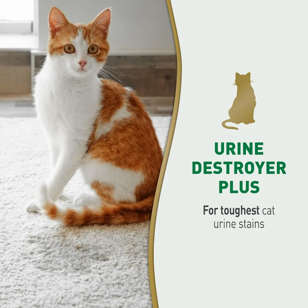 Enzymatic Cat Urine Destroyer, Ready-to-Use 32 oz, Stain & Odor Remover