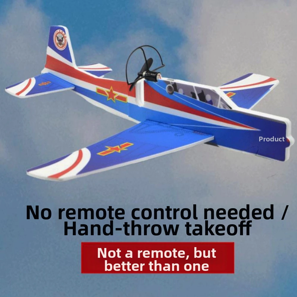 

USB Rechargeable Spinning Hand Paper Airplane with LED Light PP Hand Throwing Flying Airplane 35*9*32mm Flight Glider Helicopter