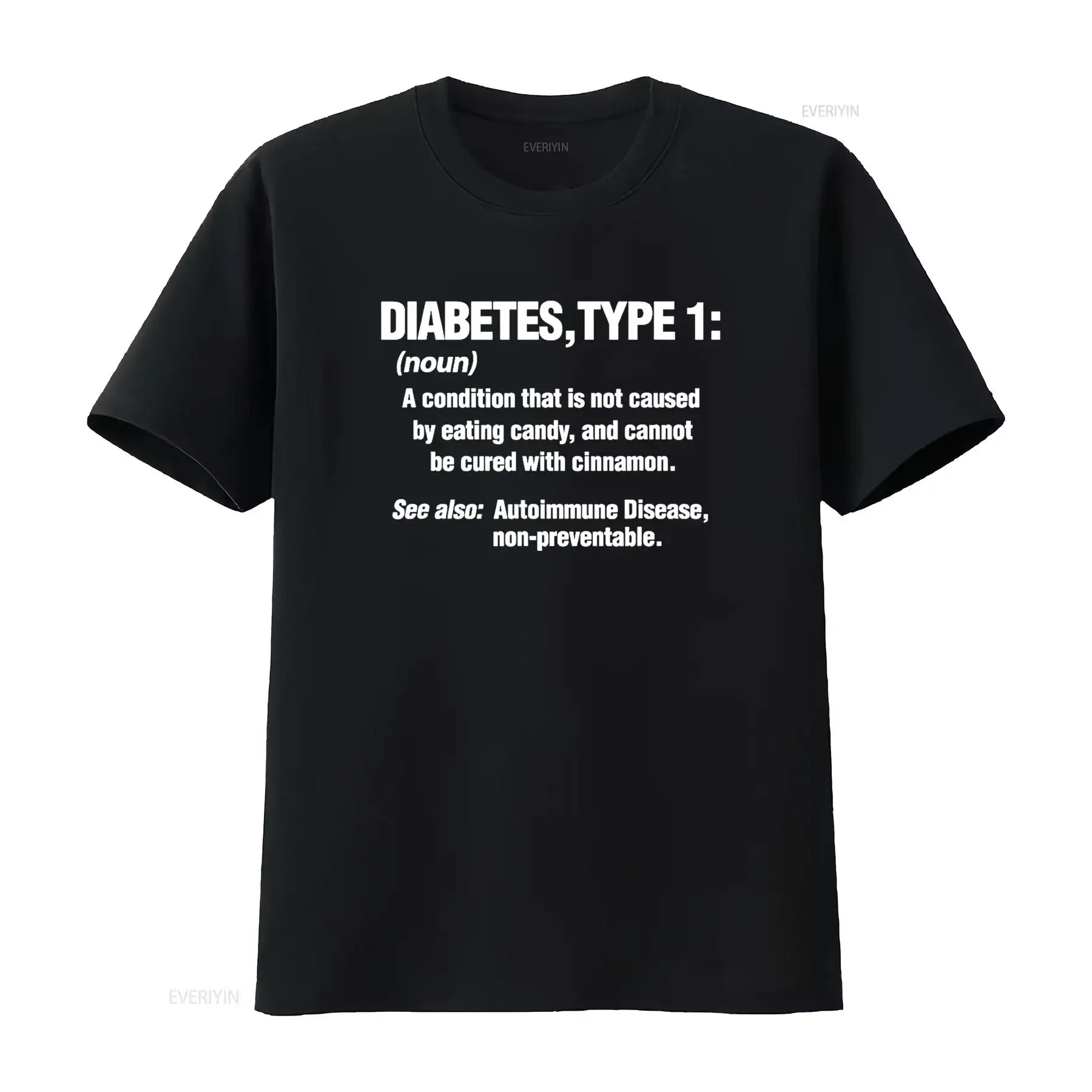 Diabetes Type 1 T1D Diabetics Funny Definition T Shirt vintage Washed fashion Comfortable Stylish Top For Everyday Wear Casual