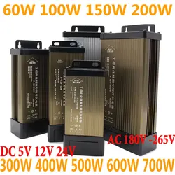 5 12 24 Volt DC Power Supply Rainproof AC 220V TO DC 12V 24V Transformers 100W 200W 300W 400W 500W 600W 700W Outdoor Rainproof