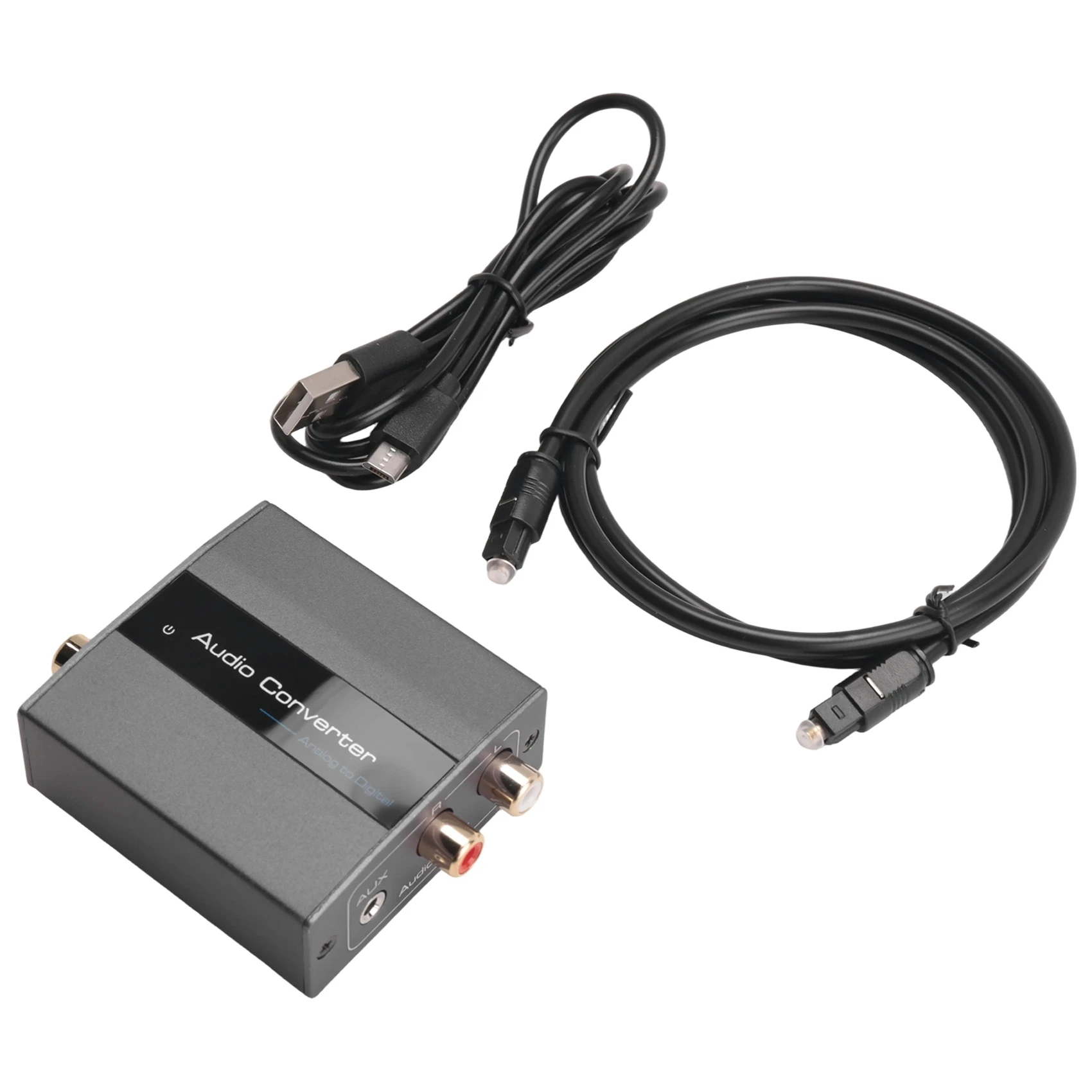 DT51 Analog to Digital Audio Converter RCA to Optical Toslink Coaxial Audio Adapter with Cable