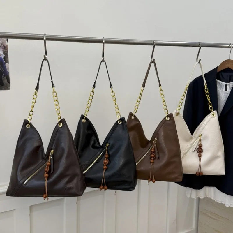 

Trendy Fashion Crossbody Bag For Women Luxury Minimalist Diaper Bag Large Capacity Simple Leather Elegant Shoulder