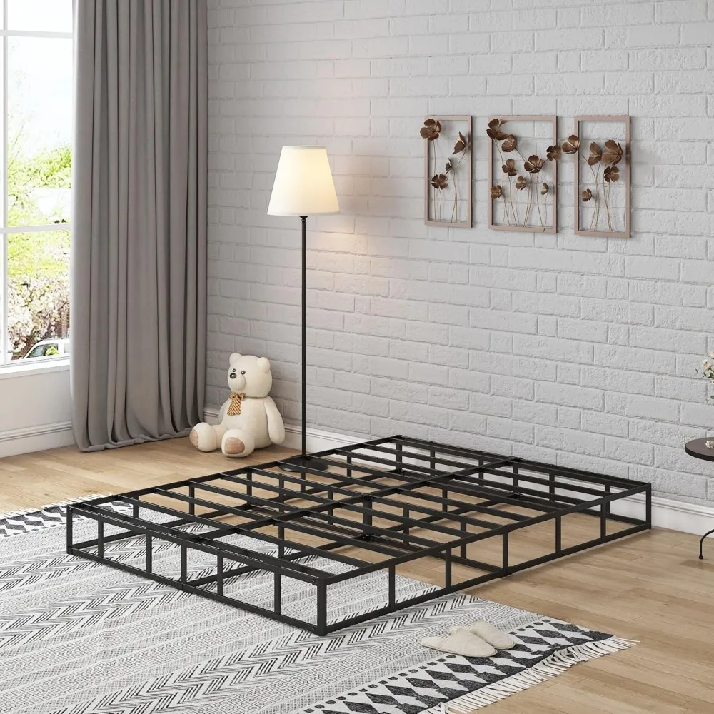 زنبرك كينج بوكس عالي المستوى للأسرة بحجم كينج، بطول 7 بوصات، يدعم ما يصل إلى 3000 رطل، كريم أساس متين للمرتبة