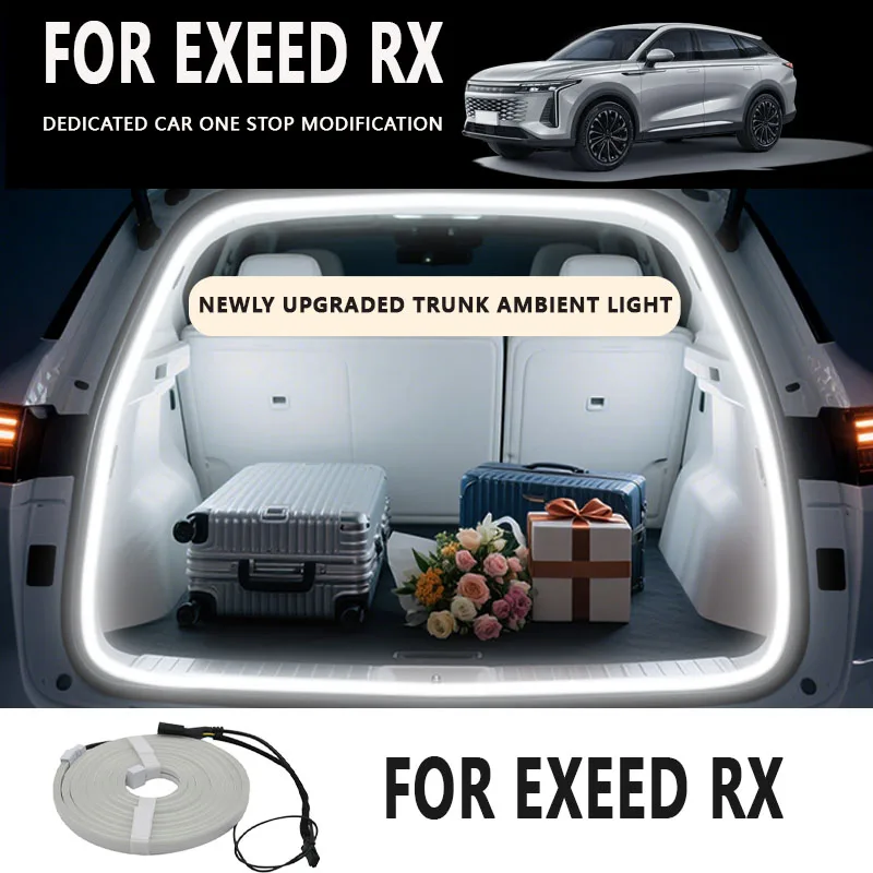 

FOR EXEED RX Rear Trunk LED Light Bar Strips Trunk Interior Decorative Lamp Strip Luggage Atmosphere Light