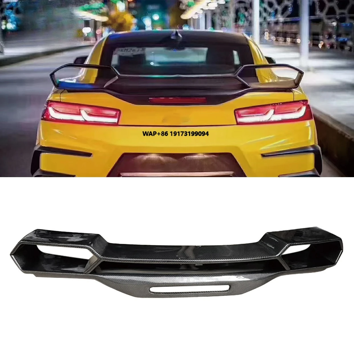 Carbon Fiber Rear Spoiler for  Camaro 2016-2020 Auto Parts