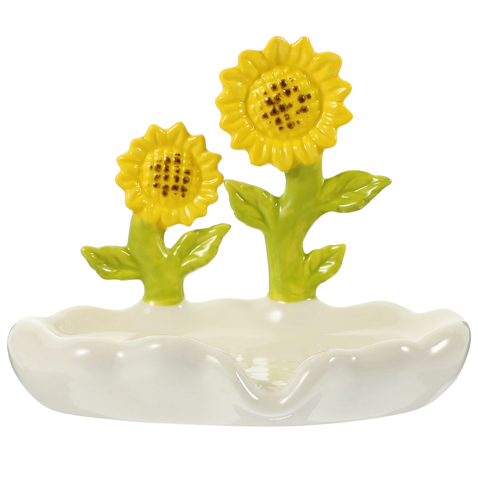 

Flower Design Ceramic Soap Box Drainage Function Soap Dish for Bathroom Kitchen Laundry Room Hotel Home Decoration
