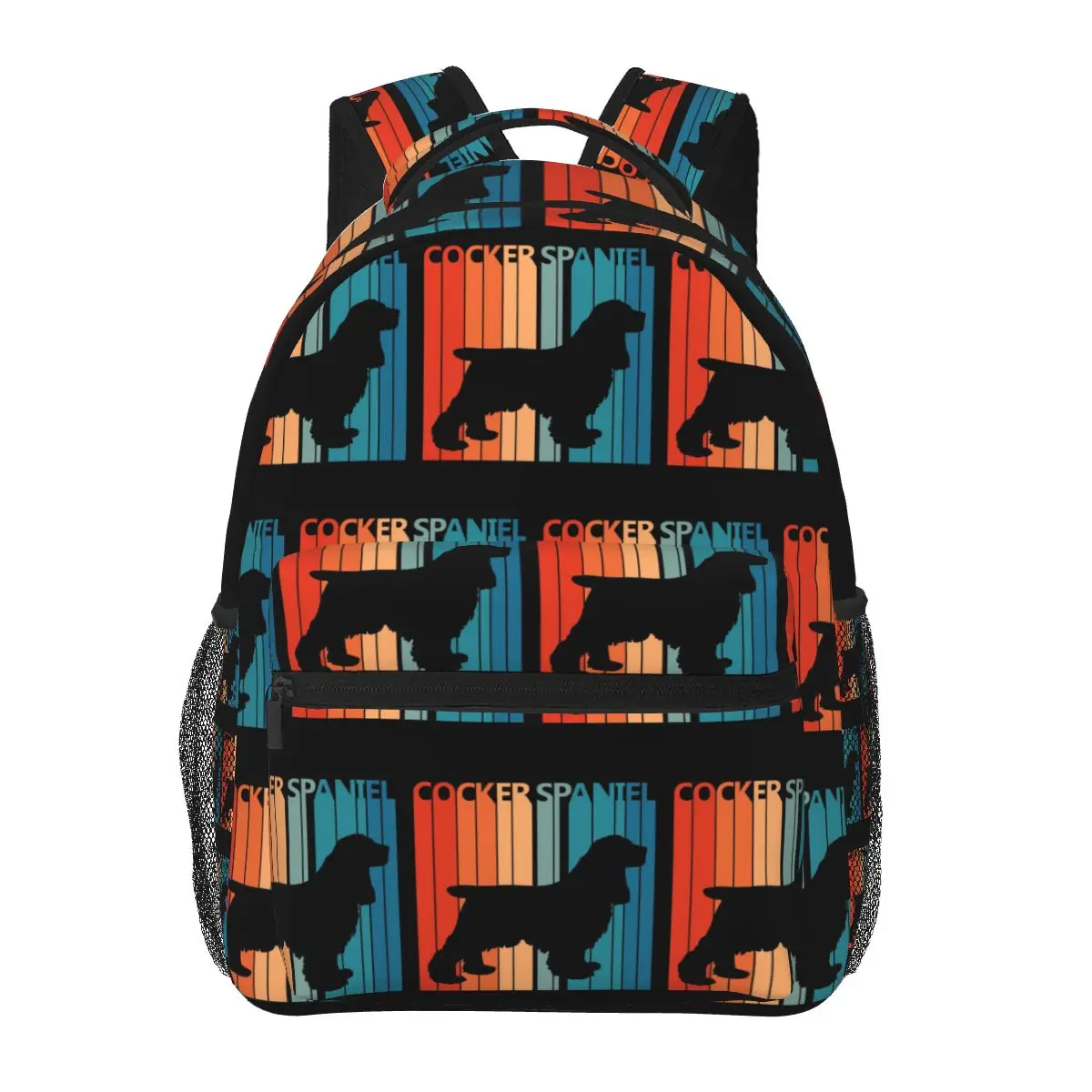 

Винтажный кокер-спаниель, подарок владельцу, студенческий рюкзак, школьная сумка, походный дорожный рюкзак для мужчин и женщин, модная сумка для книг, сумки на плечо