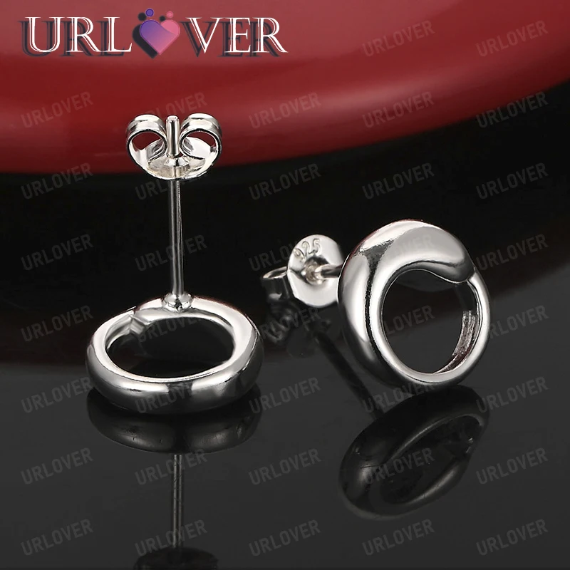 

Fashion Charm Silver Jewelry 925 Sterling Silver Stud Earring Woman Graceful Romantic Wedding Engagement Party Gift Accessories