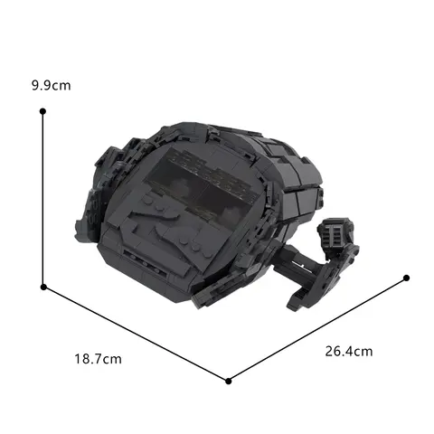 Gobricks MOC Stargated Space Movie Puddle Jumper Transport Ship Block Set för Daedalus Atlantised Modell Kloss Leksakspojke Present 10 best sales nanobrick - №4