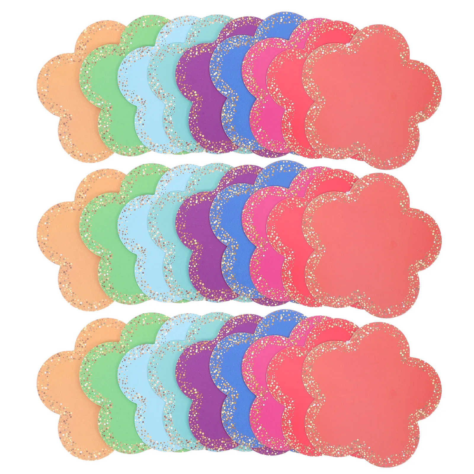 108Pcs Classroom Decorative Cutouts Large Colored Flower Shapes for Bulletin Boards Spring Garden Display Board Decorations