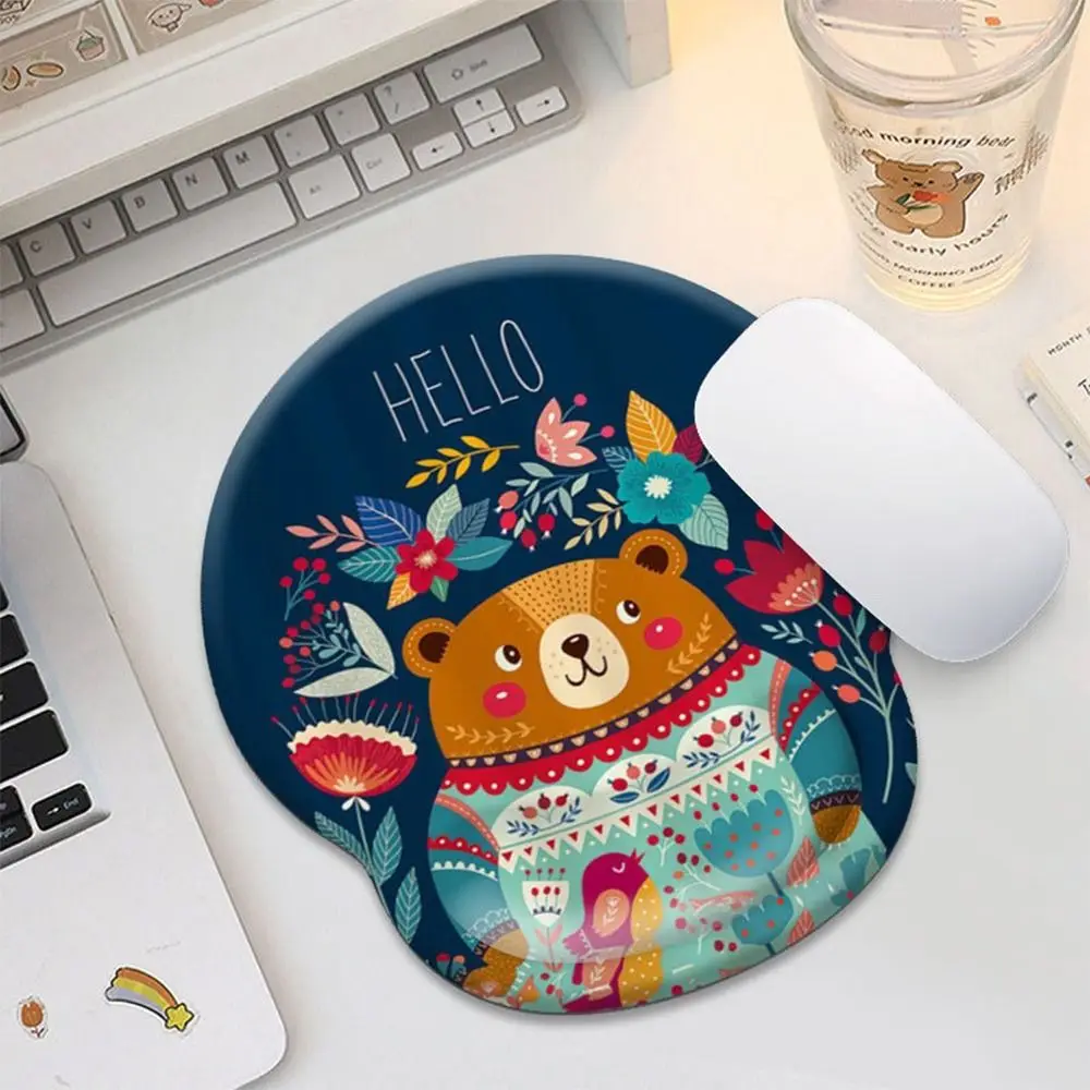 High Quality Silicone Mouse Pad Wrist Rest Ergonomic Gaming Mice Mat Non Slip Laptop Table Mat Laptop Computer
