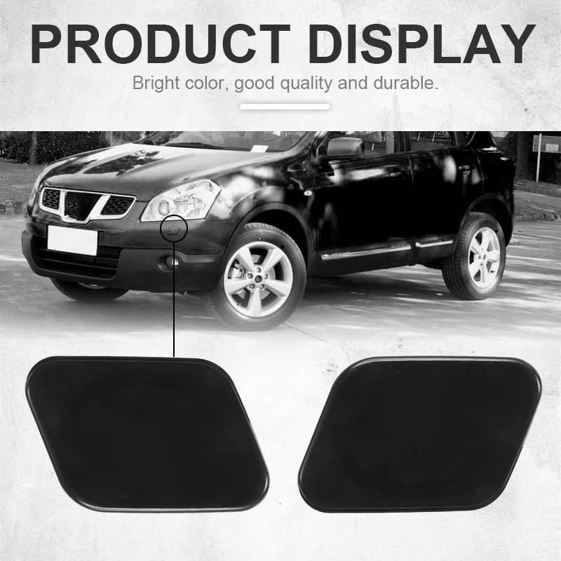 1 Pair Car Washer Headlight Spray Cover Front Right Left For NISSAN QASHQAI J10 2007-10 28657JD000 28859JD000 Replacement Parts