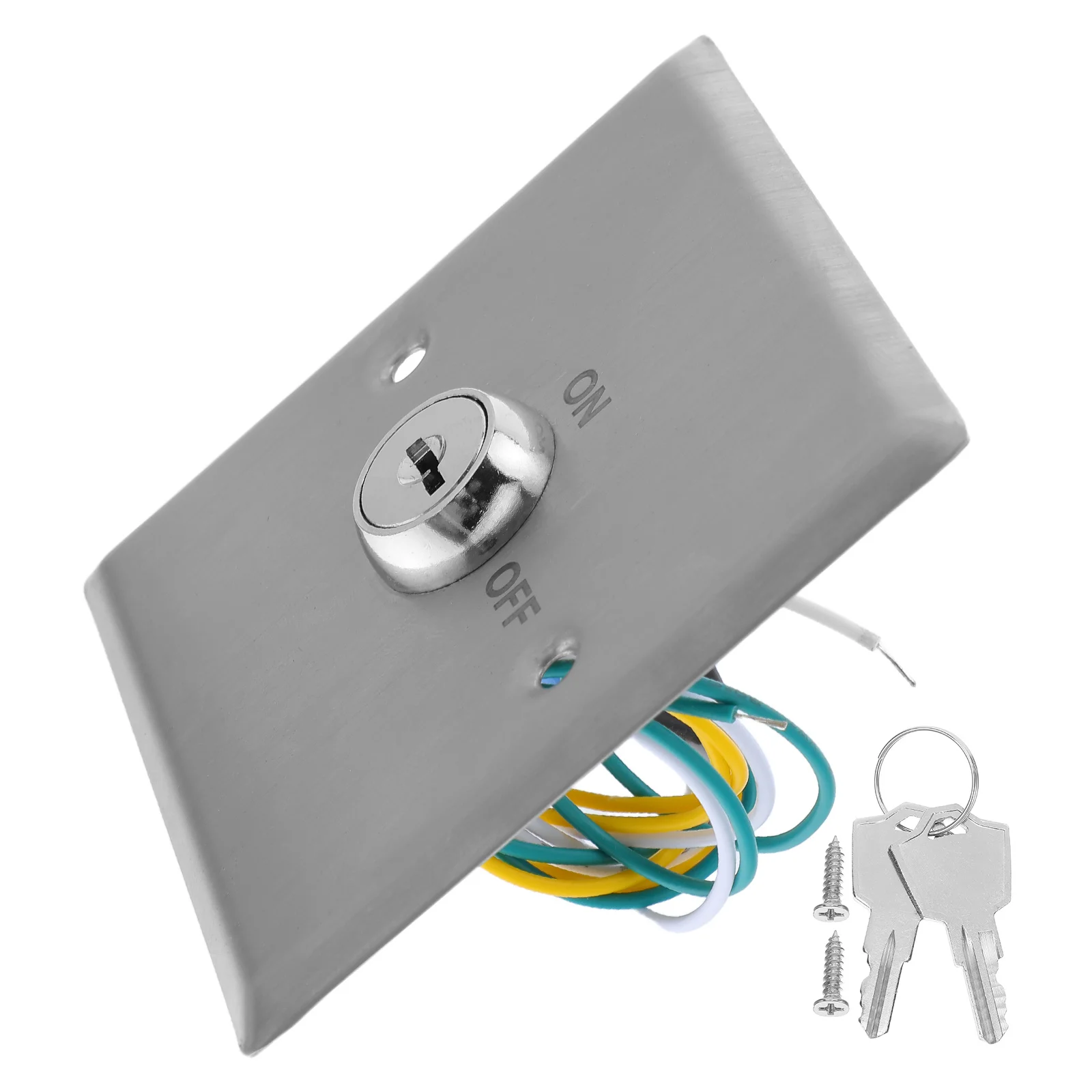 

1 Set Stainless Steel Access Control Key Switch Weatherproof Emergency Door Release Button For Security Fire Doors Exit Systems