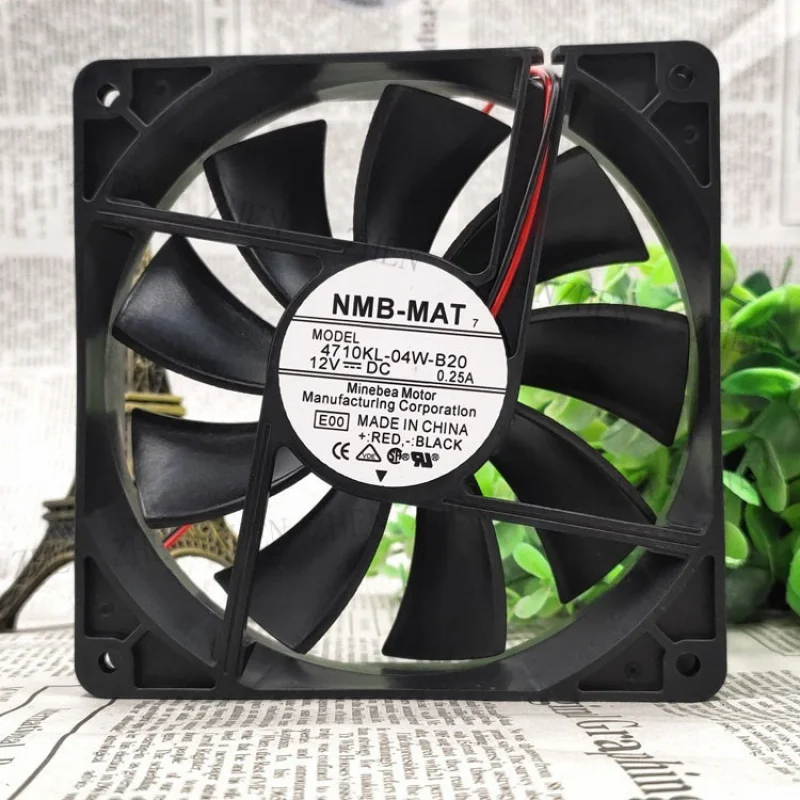 

S New for NMB 4710KL-04W-B20 12V 0.25A 2-Wire Cooling fan#QW