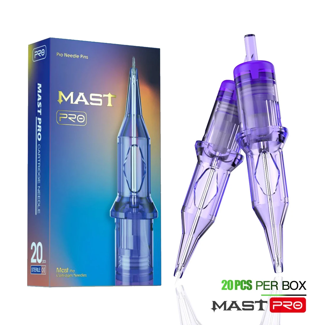 Mast pro tattoo patrone nadeln rl rund einlage sterilisierte sicherheits tattoo nadel 20 teile/los