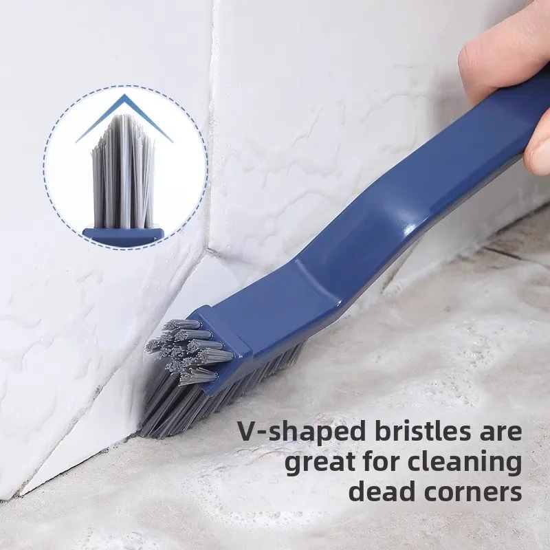Crevice Cleaning Brush Hard Bristles Corner Scrubber for Bathroom Tile Floor Gap Kitchen Sink Grout Cleaner