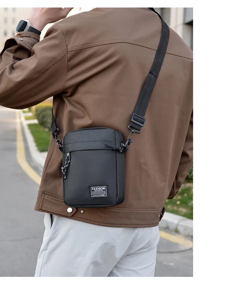 Men's Summer Crossbody Bag Lightweight Portable Small Backpack for Commuting Mobile Phone Bag Ideal for Work