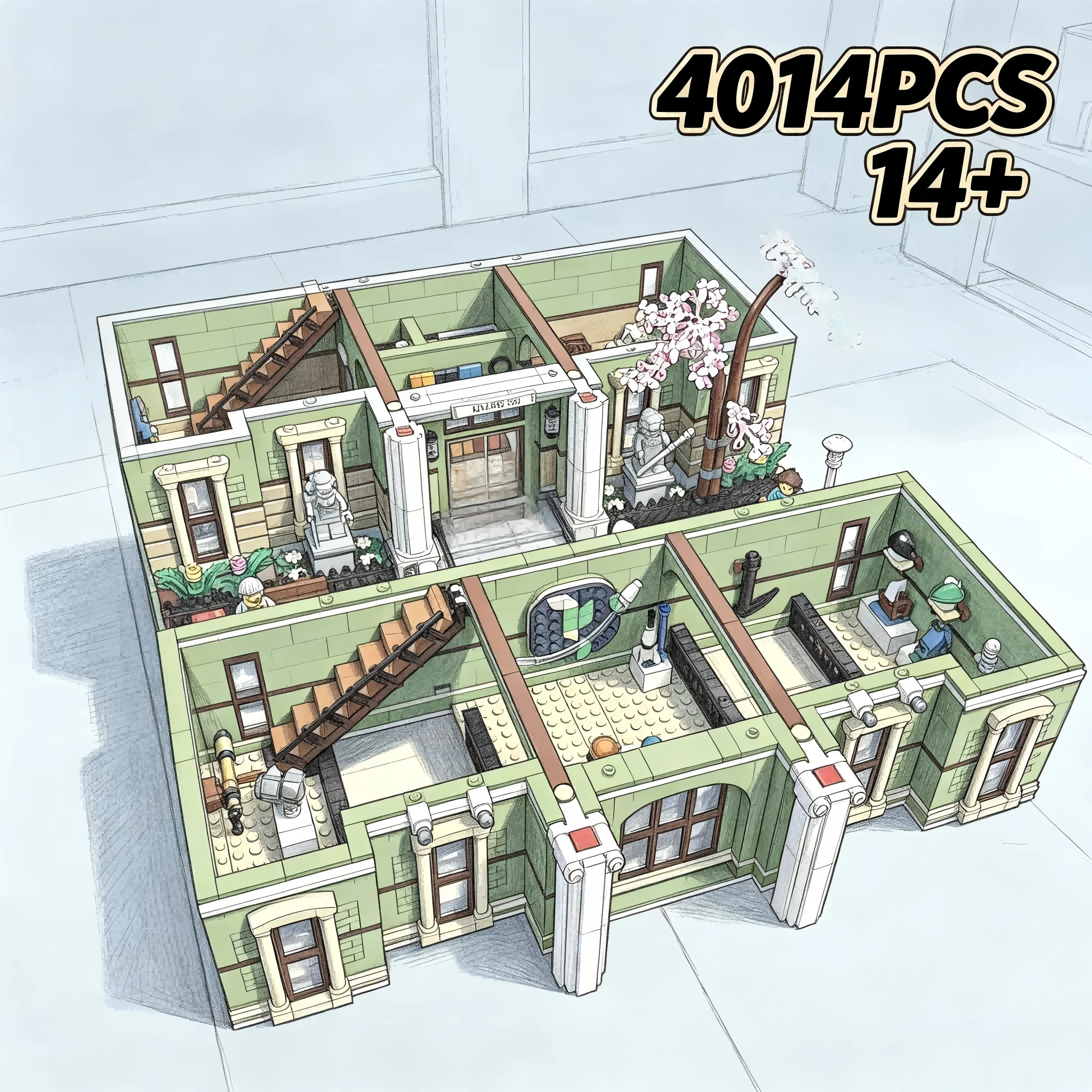 The new 4014PCS Historical Museum Large Assembly Building Home Decoration Item is perfect for holiday gifts.