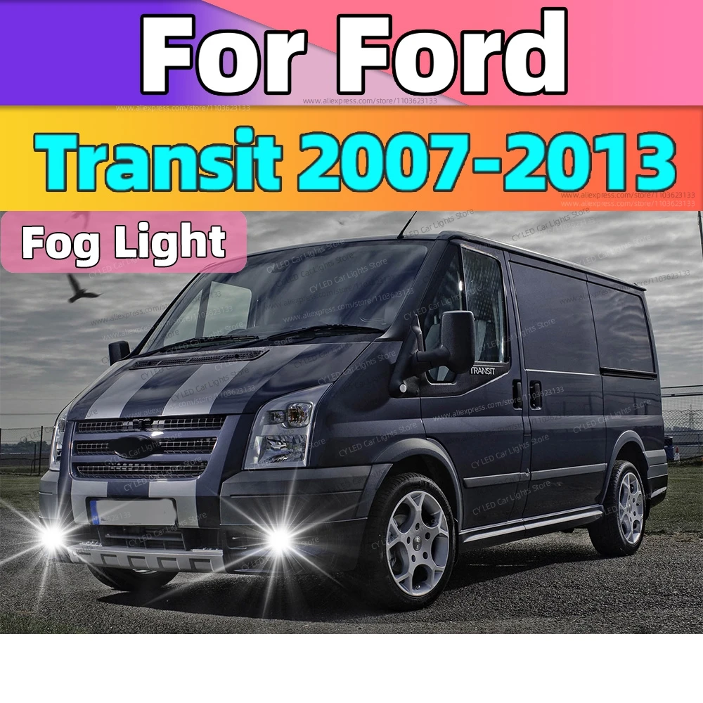 2 stücke 6000K LED Nebelscheinwerfer Canbus Auto Licht Blub Für Ford Transit 2007 2008 2009 2010 2011 2012 2013 Auto Zubehör